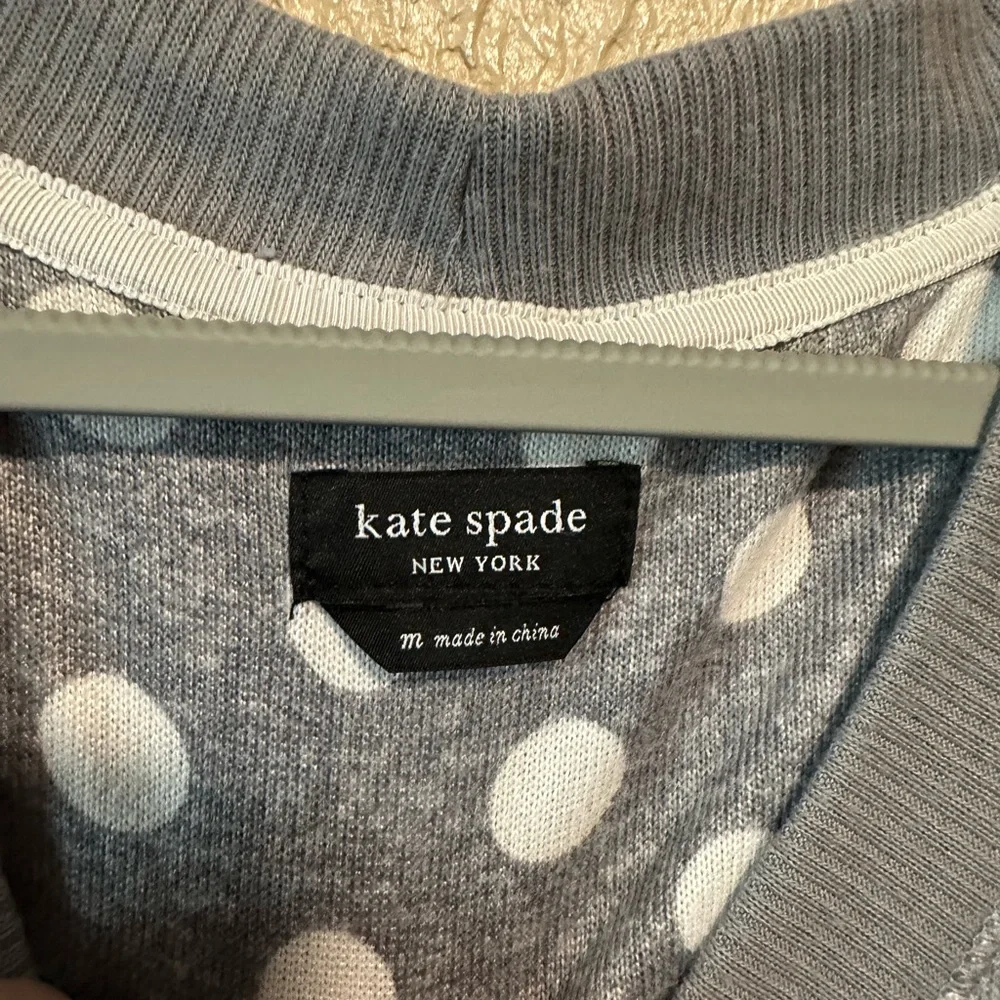Kate Spade Women Polka Dot Pajama‎ Sleep Shirt Size Medium Soft Pockets